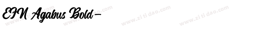 EFN Agabus Bold字体转换